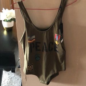 Chaser military style bodysuit